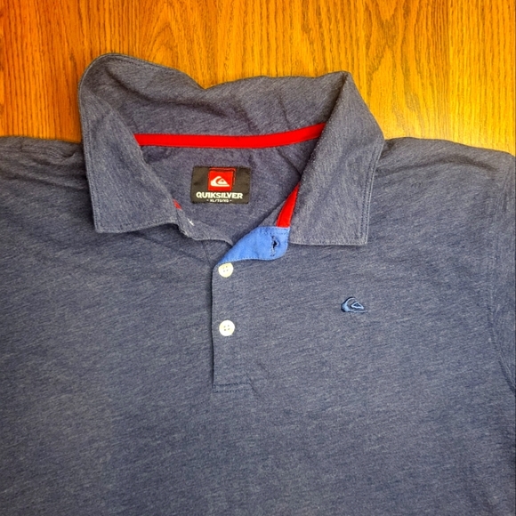 Quiksilver Men’s Polo XL Blue – Casual & Stylish Shirt A92 - Picture 2 of 5